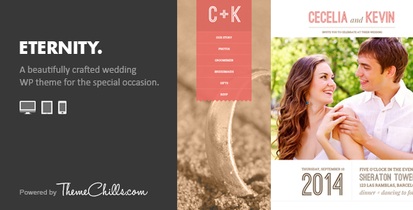 Eternity - Responsive Wedding WordPress Theme - Wedding WordPress