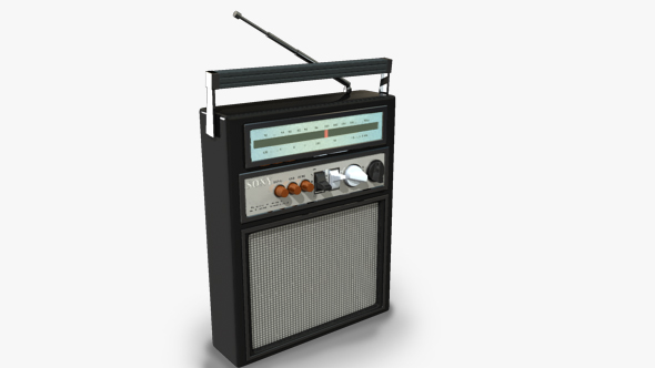 Vintage radio - 3Docean 17966016