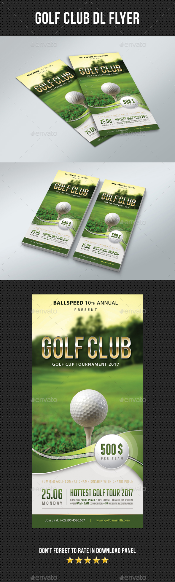 Golf Club DL Flyer 01 - Sports Events