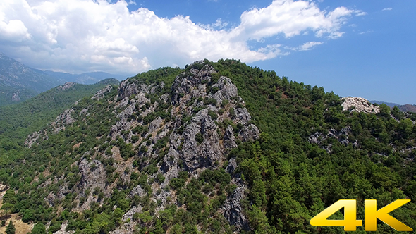 Green Mountain And Clouds alt
