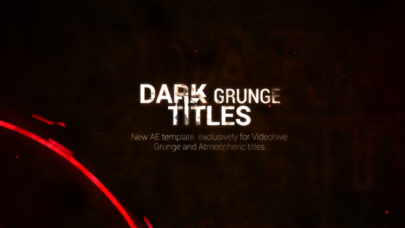 Dark Titles: Grunge - VideoHive 17976550