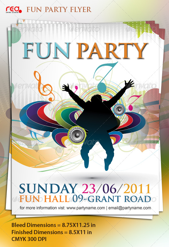 Beautiful Music Party Poster/Flyer Template - Clubs & Parties Events