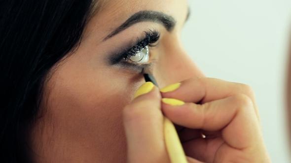Make-up Artist Applying Makeup