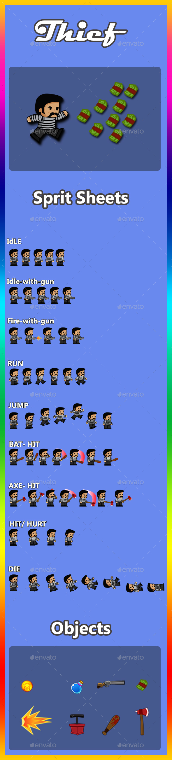 Thief - Sprites Game Assets