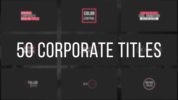 Corporate Titles - VideoHive 17993893