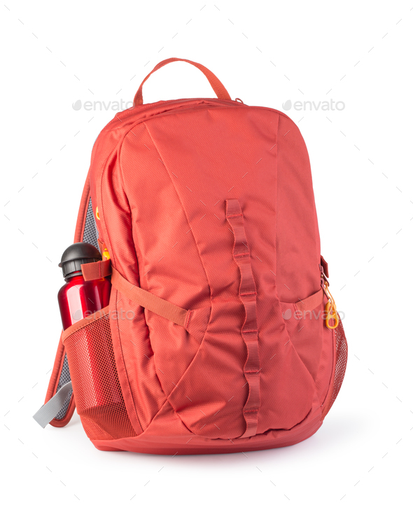 red backpack - Stock Photo - Images