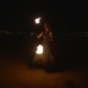 Fireshow Performance With Burning Torch At Night - VideoHive Item for Sale