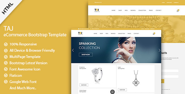 Extraordinary Taj - Jewelry HTML Template