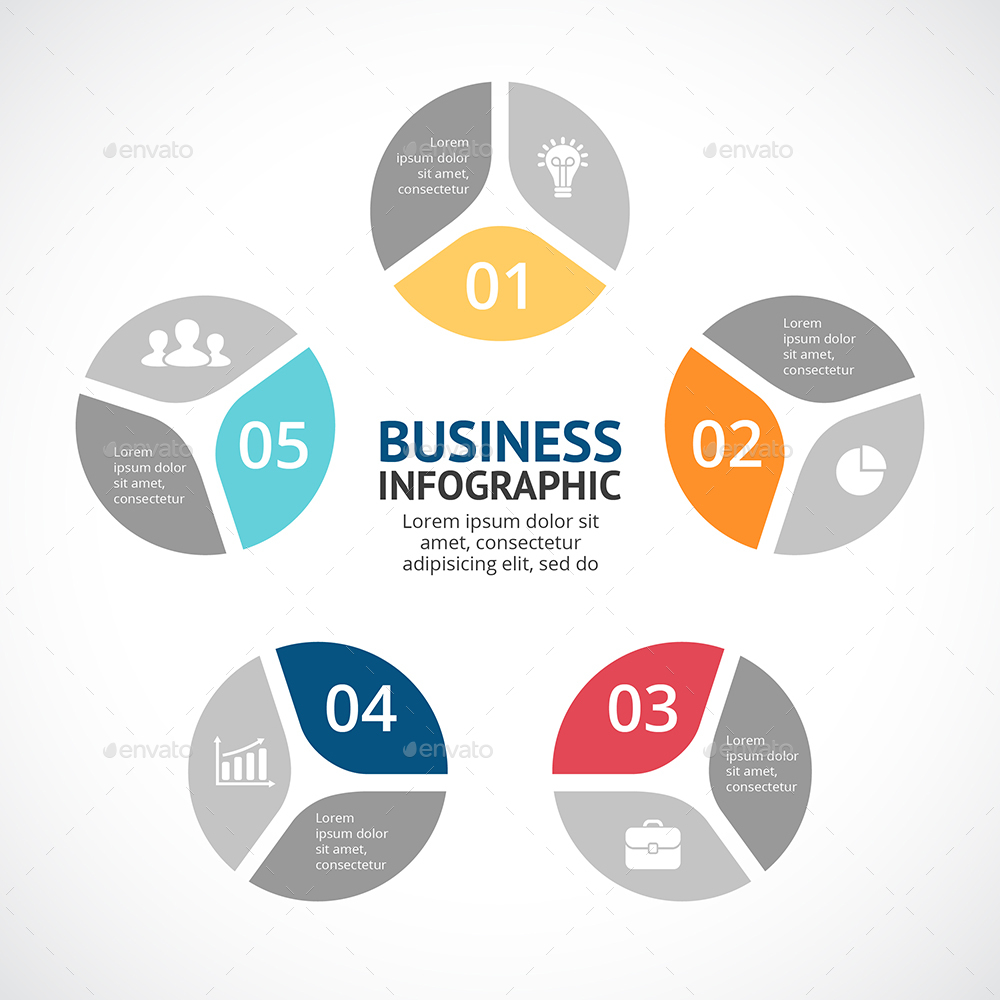 5 Steps Infographics. Vol.1 by Infographic_Templates | GraphicRiver