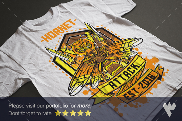 Hornet Attack, T-Shirts | GraphicRiver