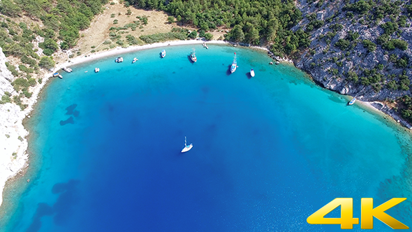 Cove, Blue Sea And Boats alt