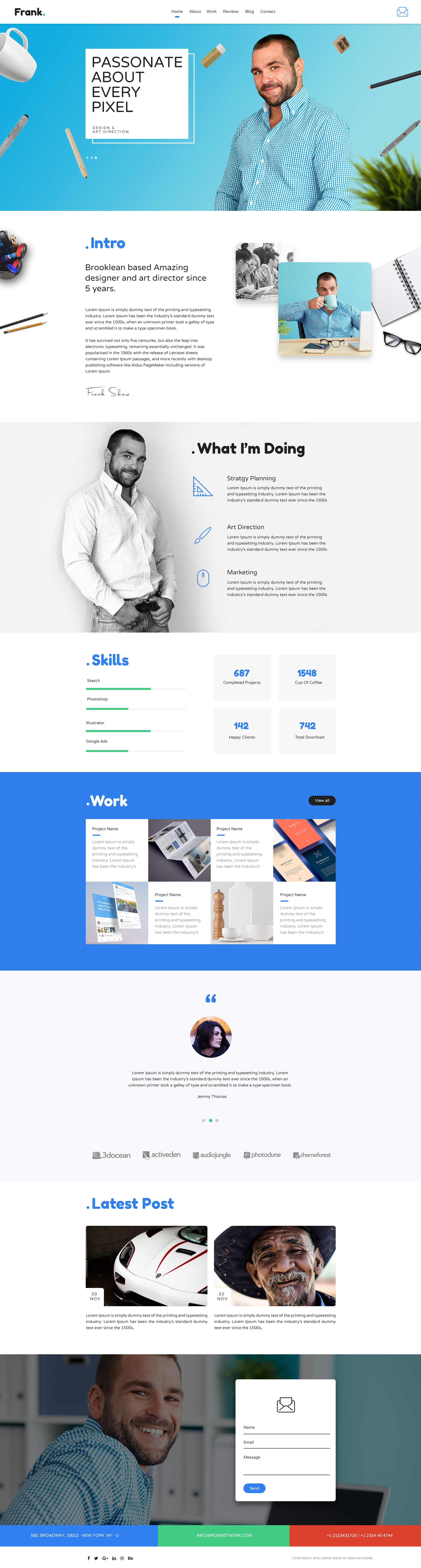 Portfolio Responsive Template by IronNetwork | ThemeForest