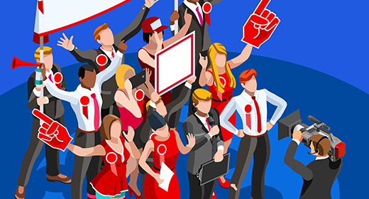 Politics Election Party Isometric People