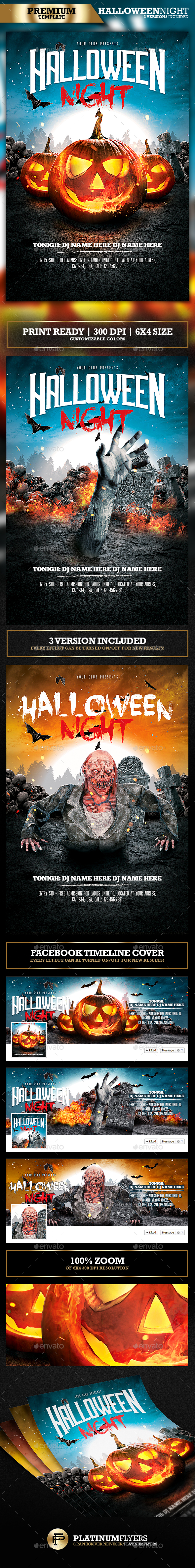Halloween Party Flyer / Halloween Night