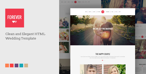 FOREVER - Responsive HTML Wedding Template - Wedding Site Templates