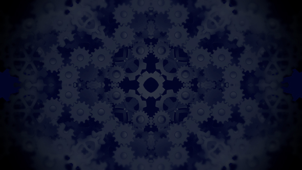 Gears Kaleidoscope Background alt
