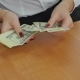 The Girl In The Office Counting Money - VideoHive Item for Sale