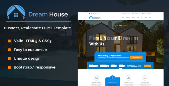 Fabulous Dream House | Real estate HTML template