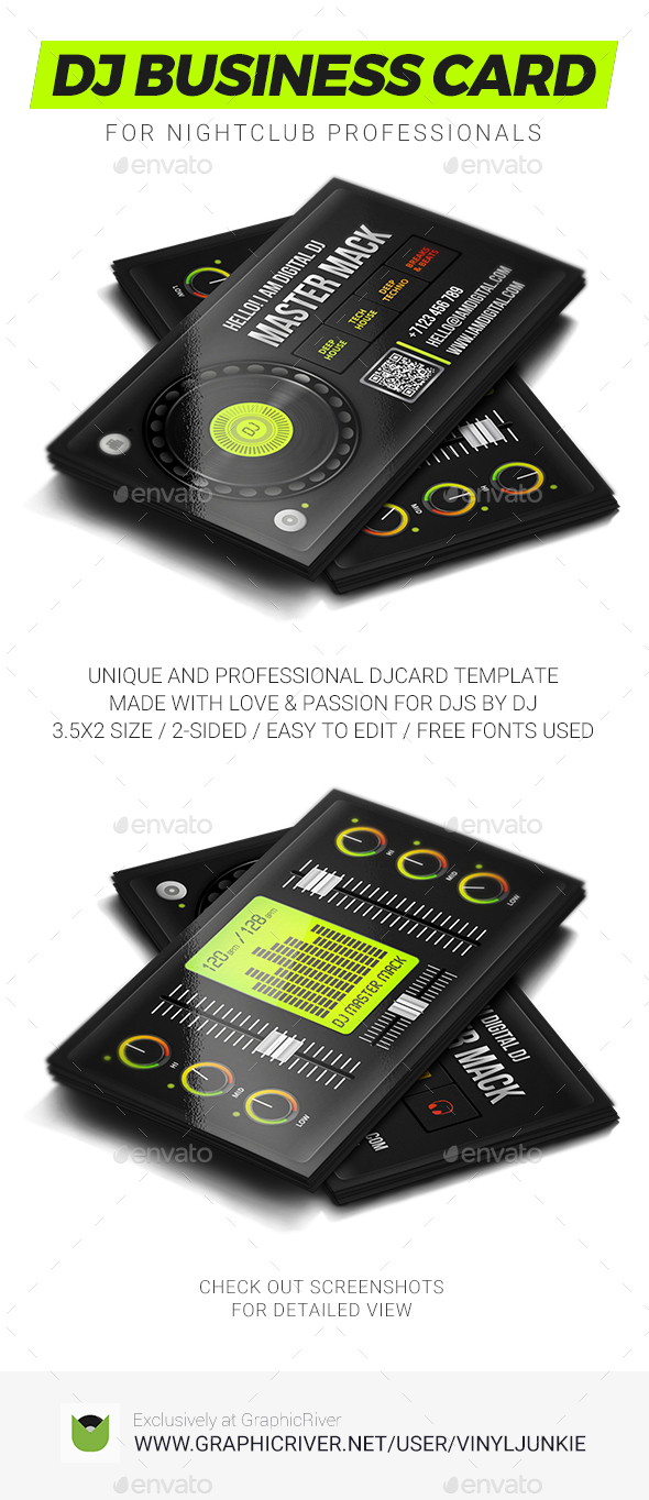 Digital DJ Business Card