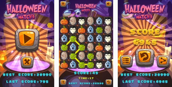 Jewels Match - HTML5 Game + Mobile + AdMob (Construct 3 | Construct 2 | Capx) - 21