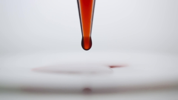 A Pipette Drips Blood