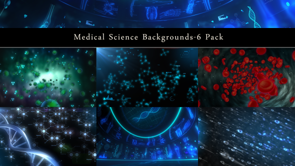 Medical Science Backgrounds-6 Pack