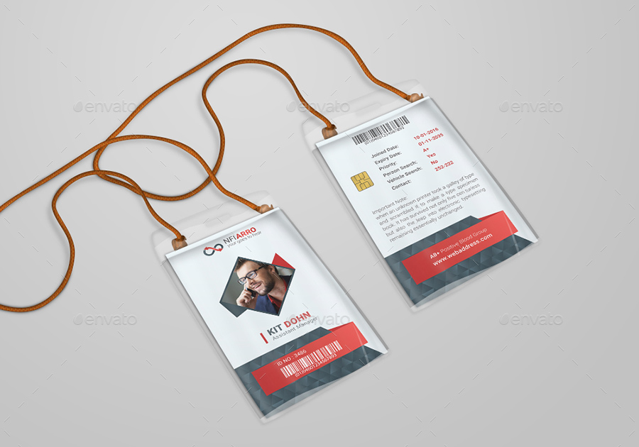 Corporate Executive ID Card, Print Templates | GraphicRiver