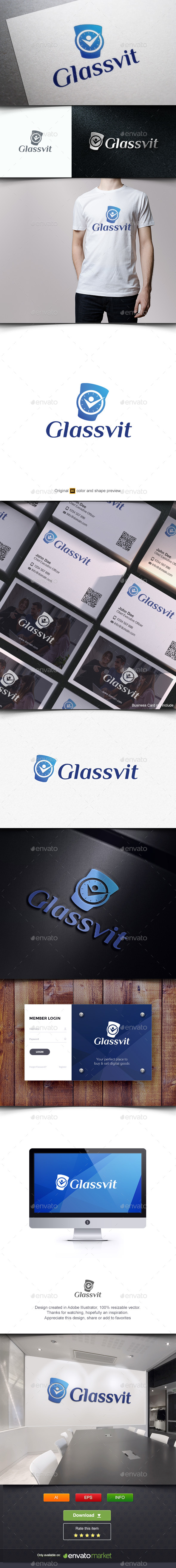 Glass Vit - Humans Logo Templates