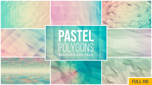 Pastel Polygons Background Pack