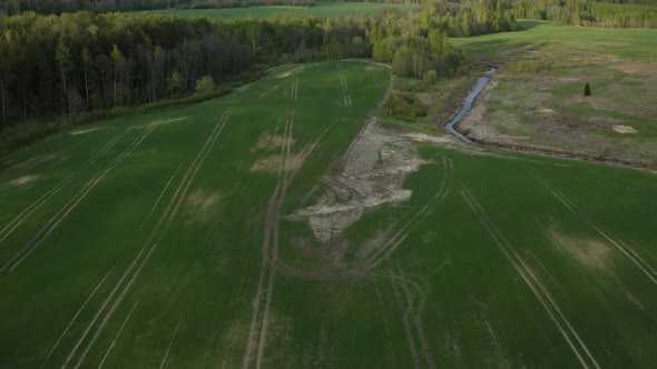 Latvia Fields In Spring