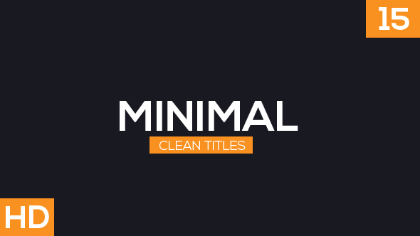 Clean Minimal Title - VideoHive 18056597