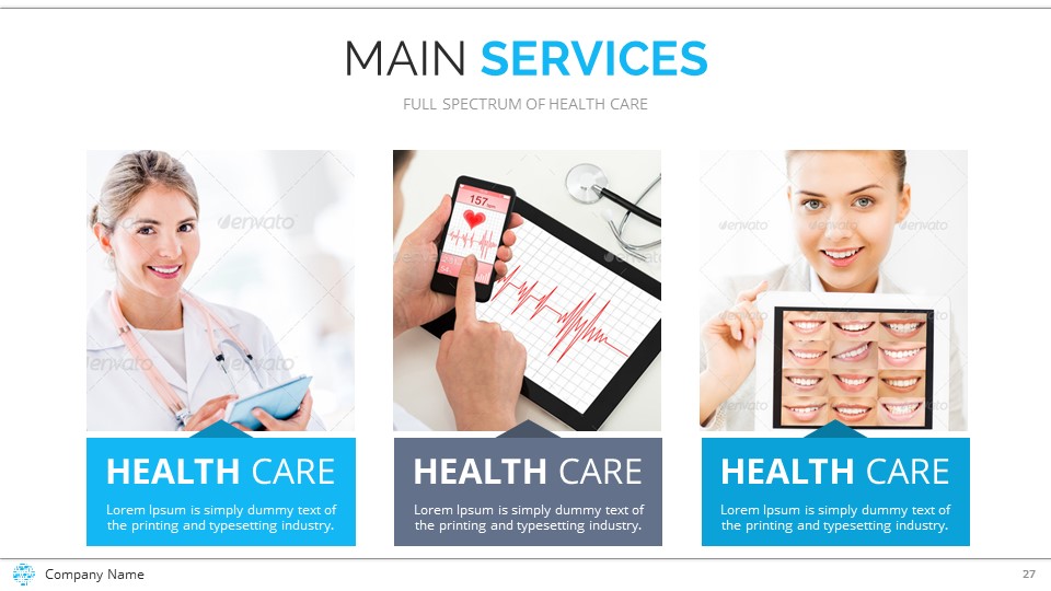 Medical and Healthcare Pitch Deck Template 4Startups by SanaNik