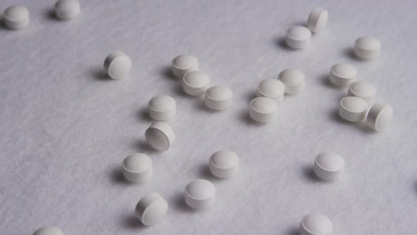 Rotating stock footage shot of vitamins and pills - VITAMINS 0074 alt