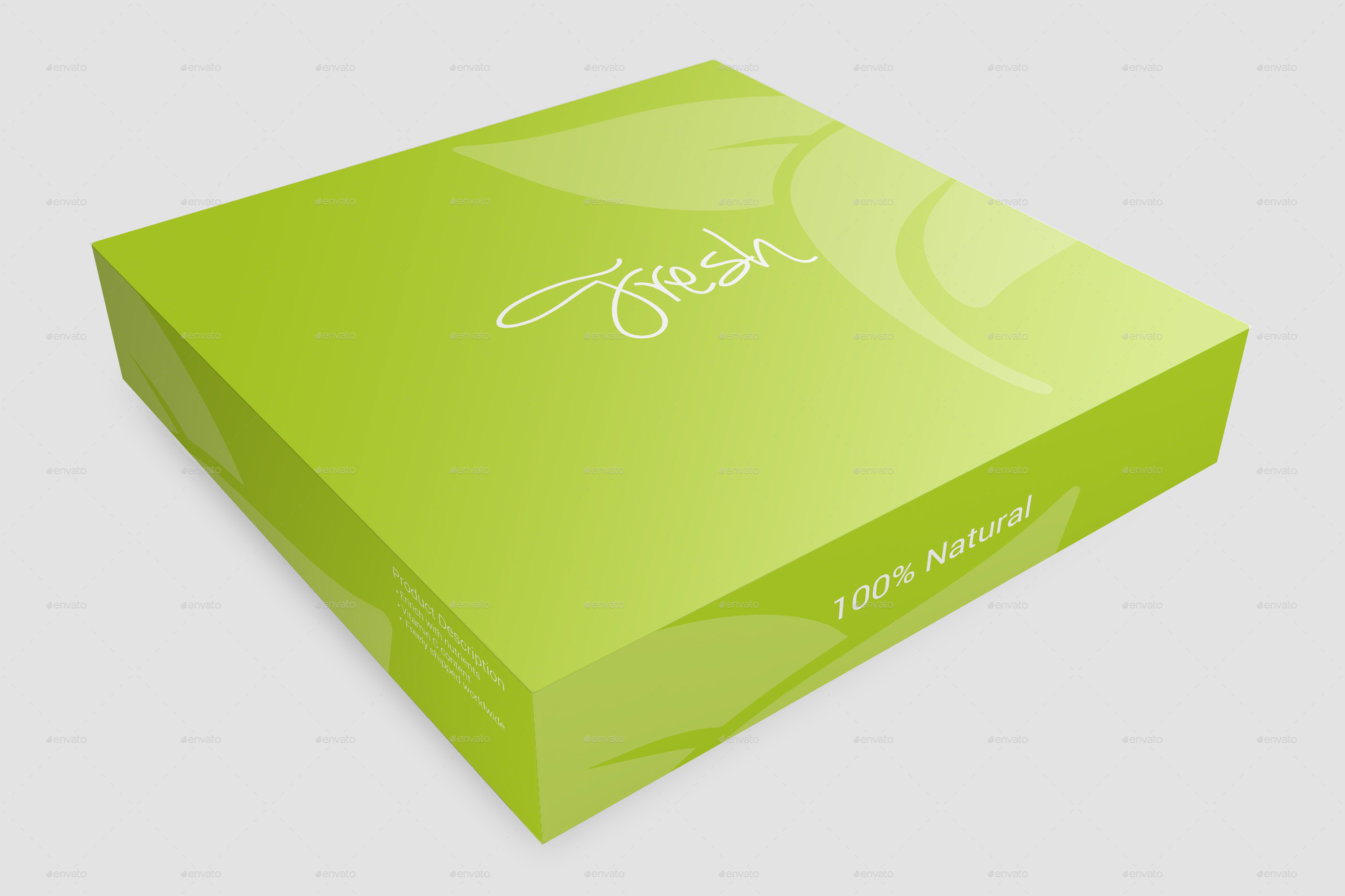 square box packaging mockups