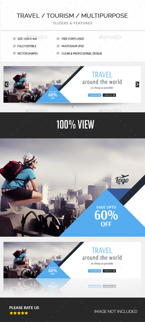 Travel Slider - Sliders & Features Web Elements