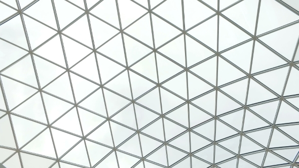 Glass Roof of a Modern Building, Stock Footage | VideoHive