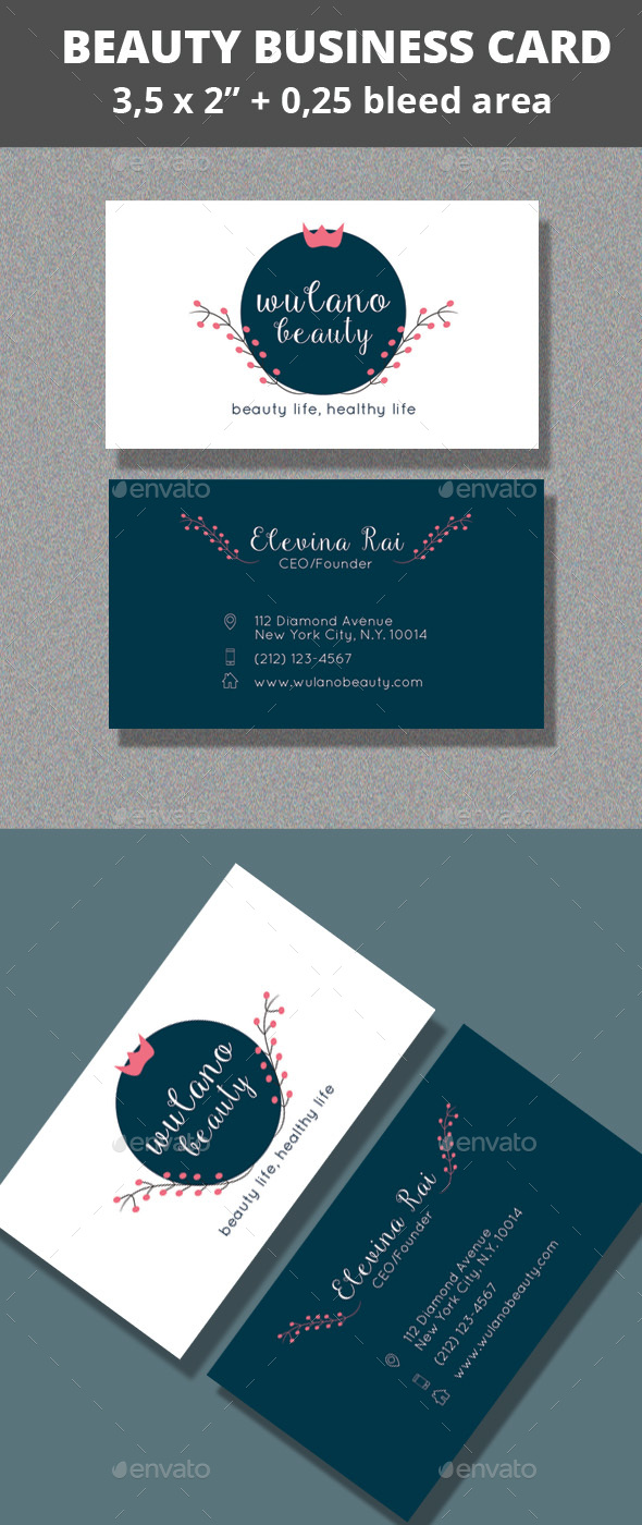 Beauty Business Card - Industry Specific Business Cards