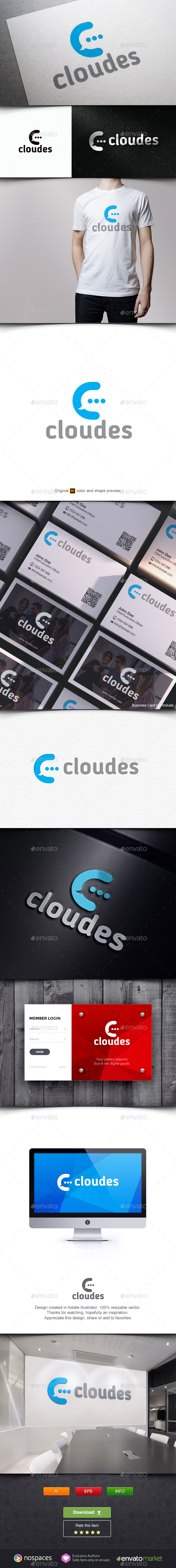 Cloud Talks - Letters Logo Templates