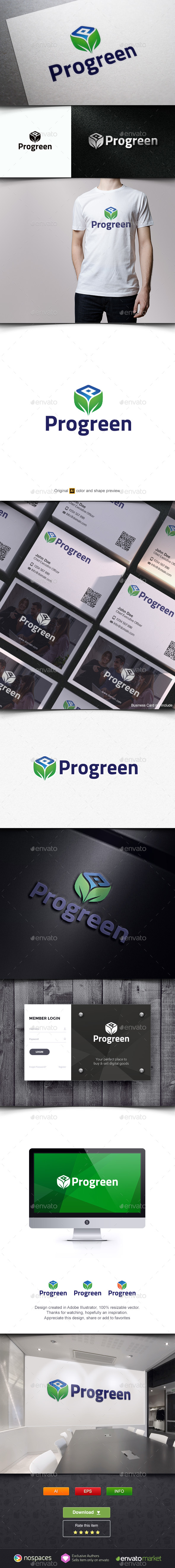 Leaf Box Logo Template - Nature Logo Templates