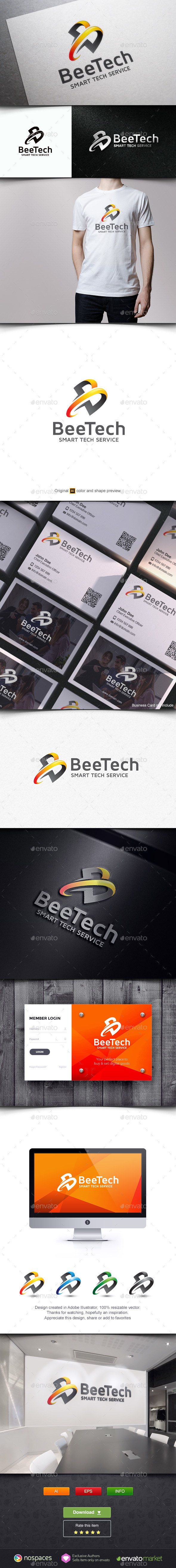 B Letter Technology - Letters Logo Templates