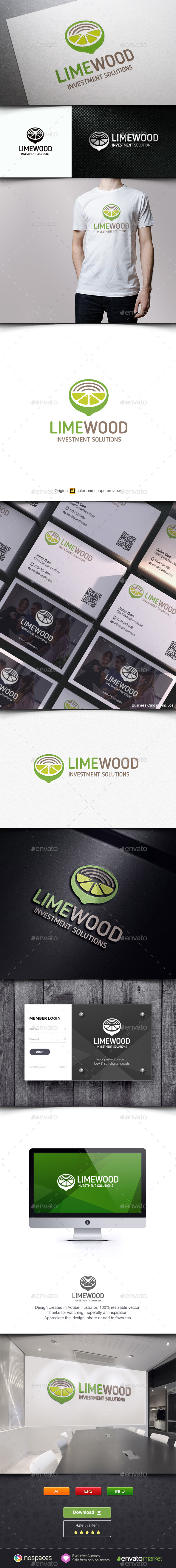 Lime Wood Logo - Nature Logo Templates
