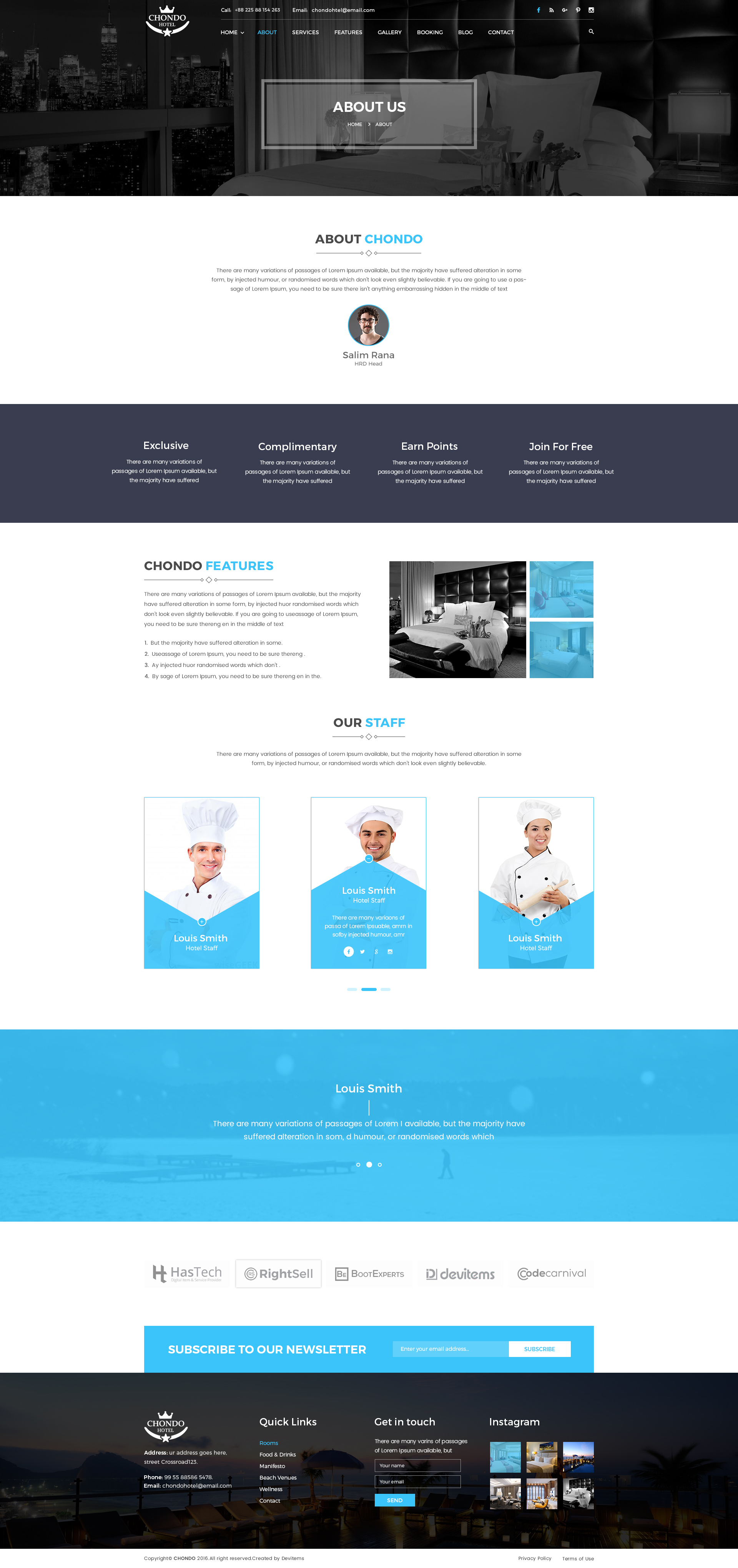 Chondo - Hotel PSD Template by DevItems | ThemeForest