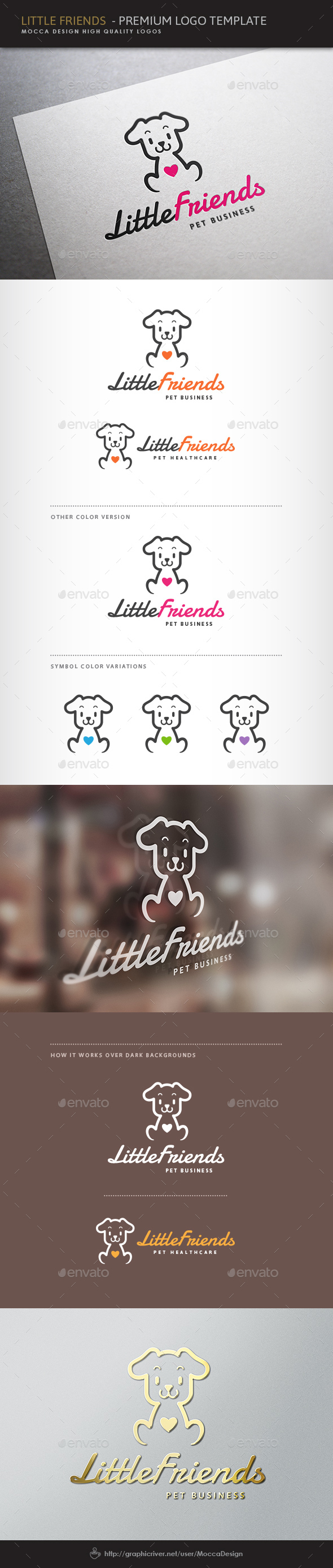 Little Friends Logo - Animals Logo Templates