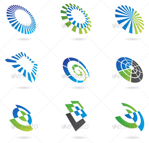 Shapes in Perspective - Abstract Icons