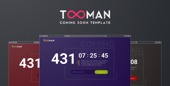 Tooman - Responsive Coming Soon Template by Ostry