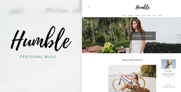 Humble - Personal Blog PSD Template - Personal PSD Templates