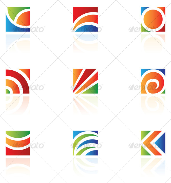 Square icons - Abstract Icons