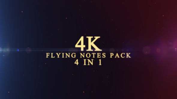 4K Flying Notes Pack