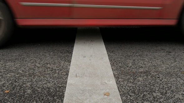 Cars Cross The Stop Line.