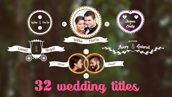 32 Wedding Titles - VideoHive 18034887